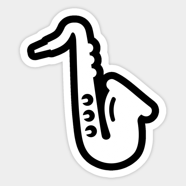 Saxophone Sticker by Designzz